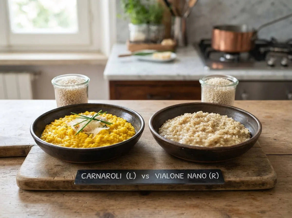 Carnaroli vs Vialone Nano per il risotto